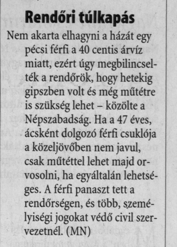 Rendőri túlkapás
