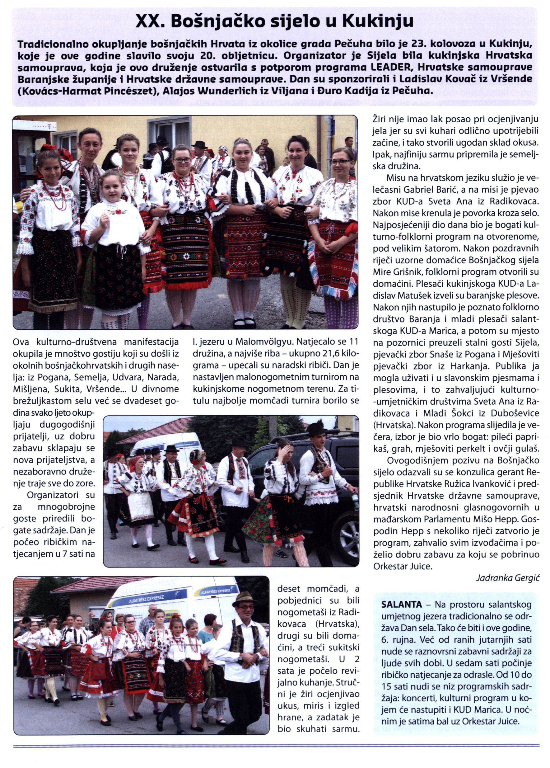 XX. Bošnjačko sijelo u Kukinju