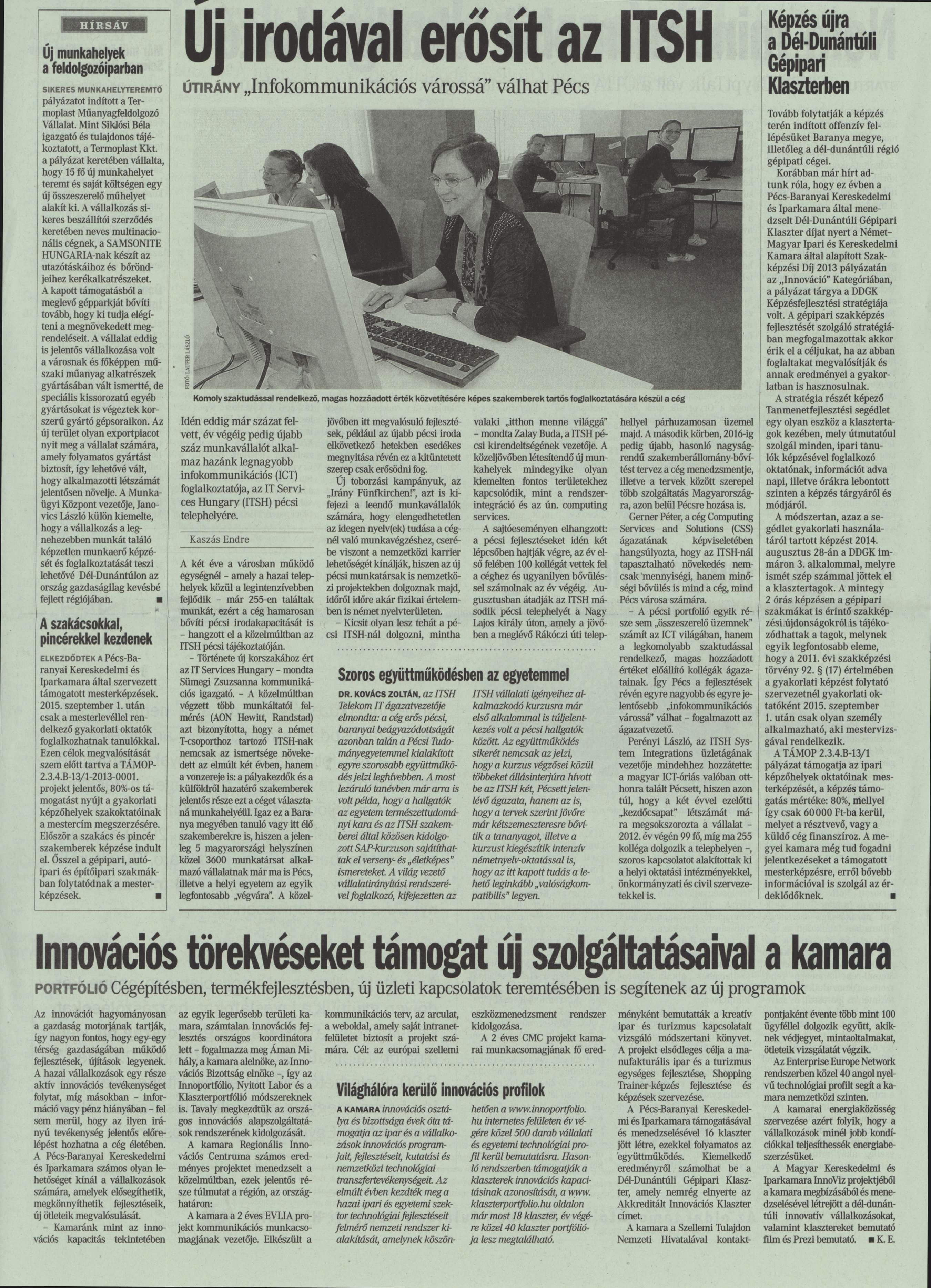 Új munkahelyek a feldolgozóiparban