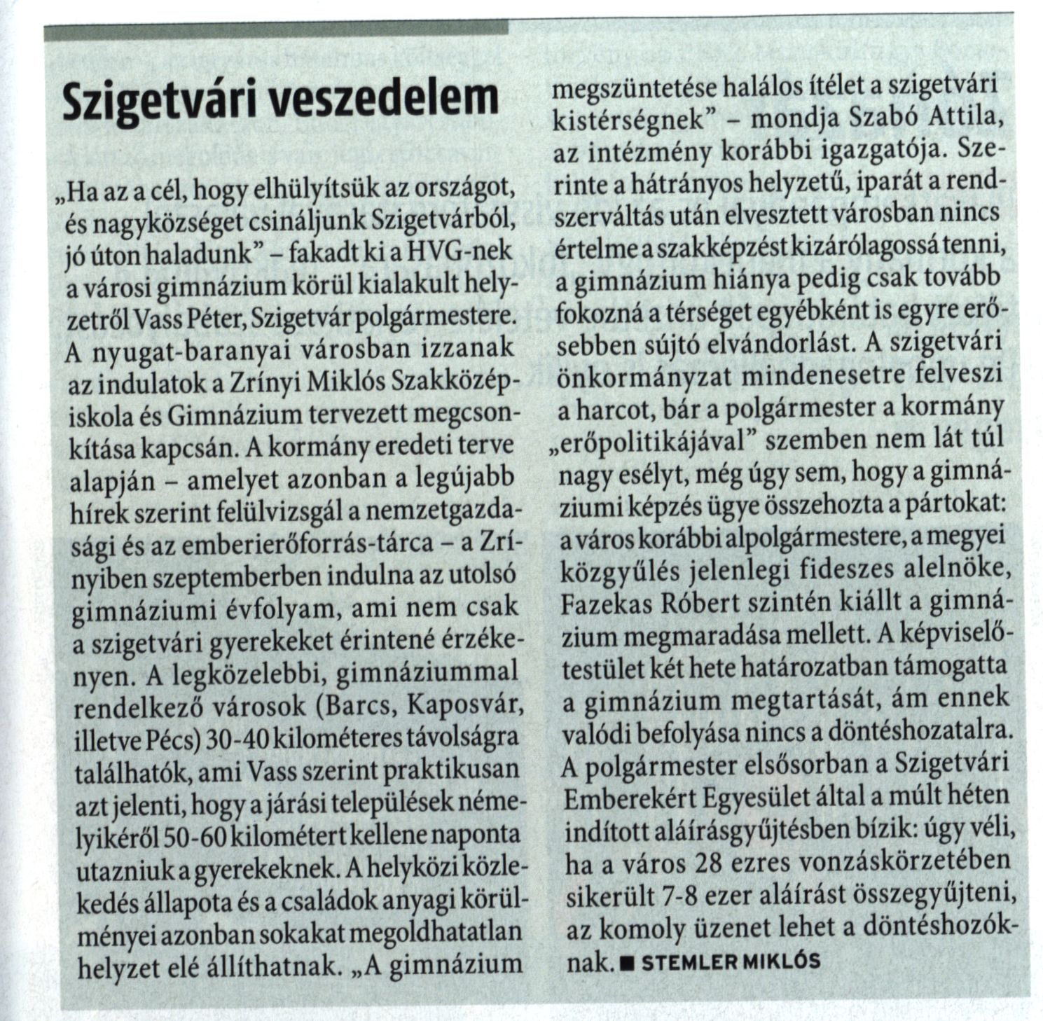 Szigetvári veszedelem