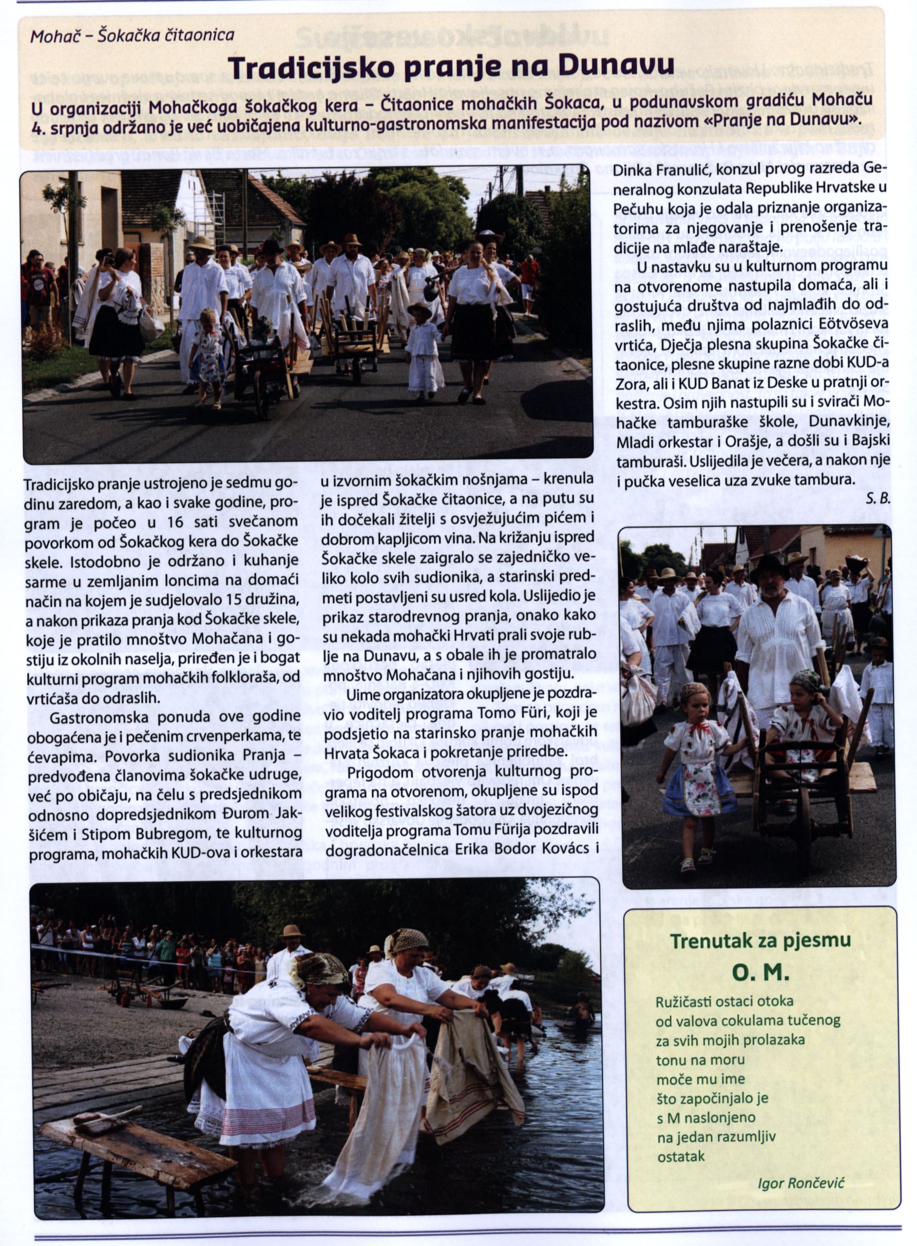 Tradicijsko pranje na Dunavu