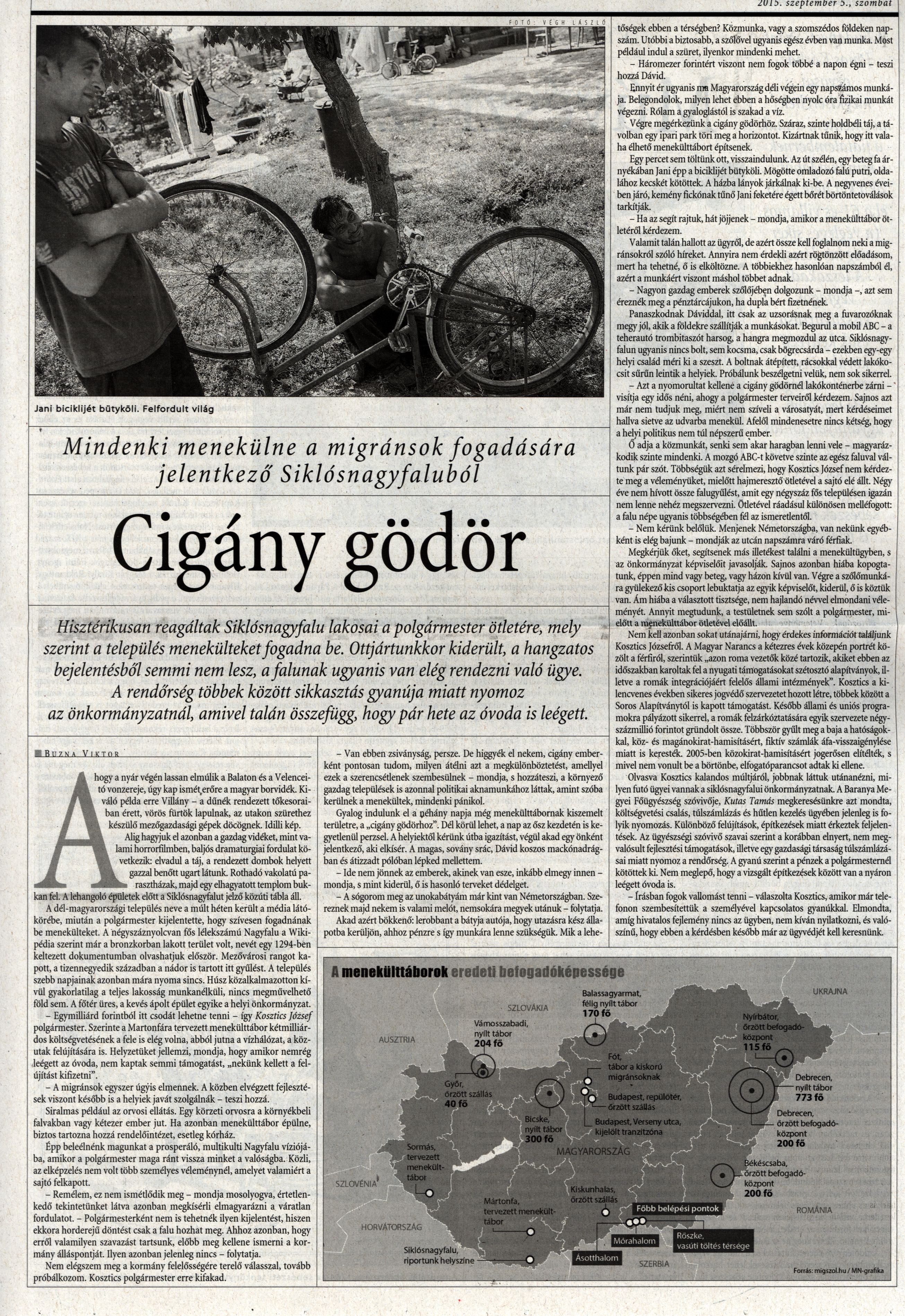 Cigány gödör Mindenki menekülne a migránsok fogadására jelentkező Siklósnagyfaluból