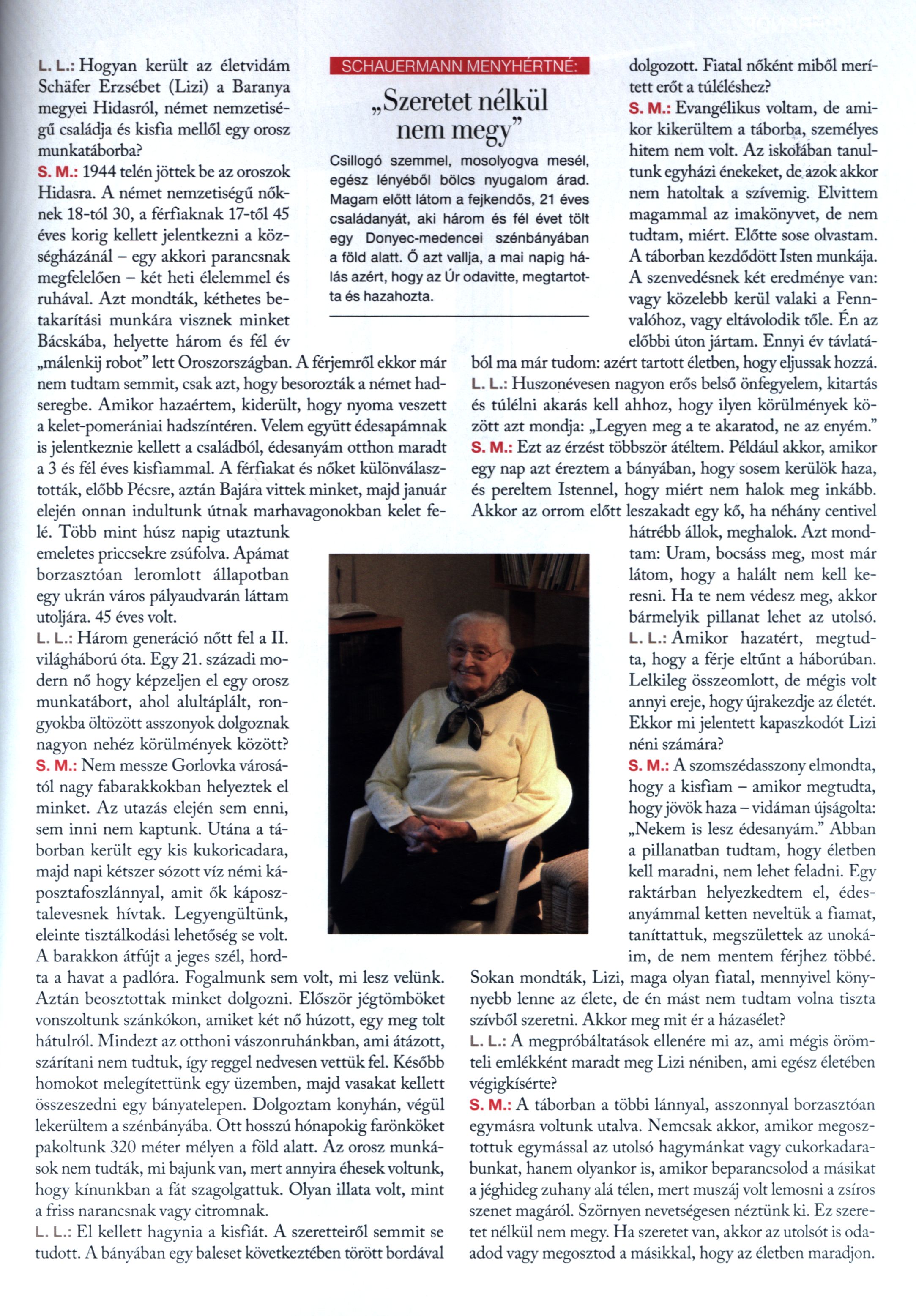 A XX. század túlélői Asszonysorsok