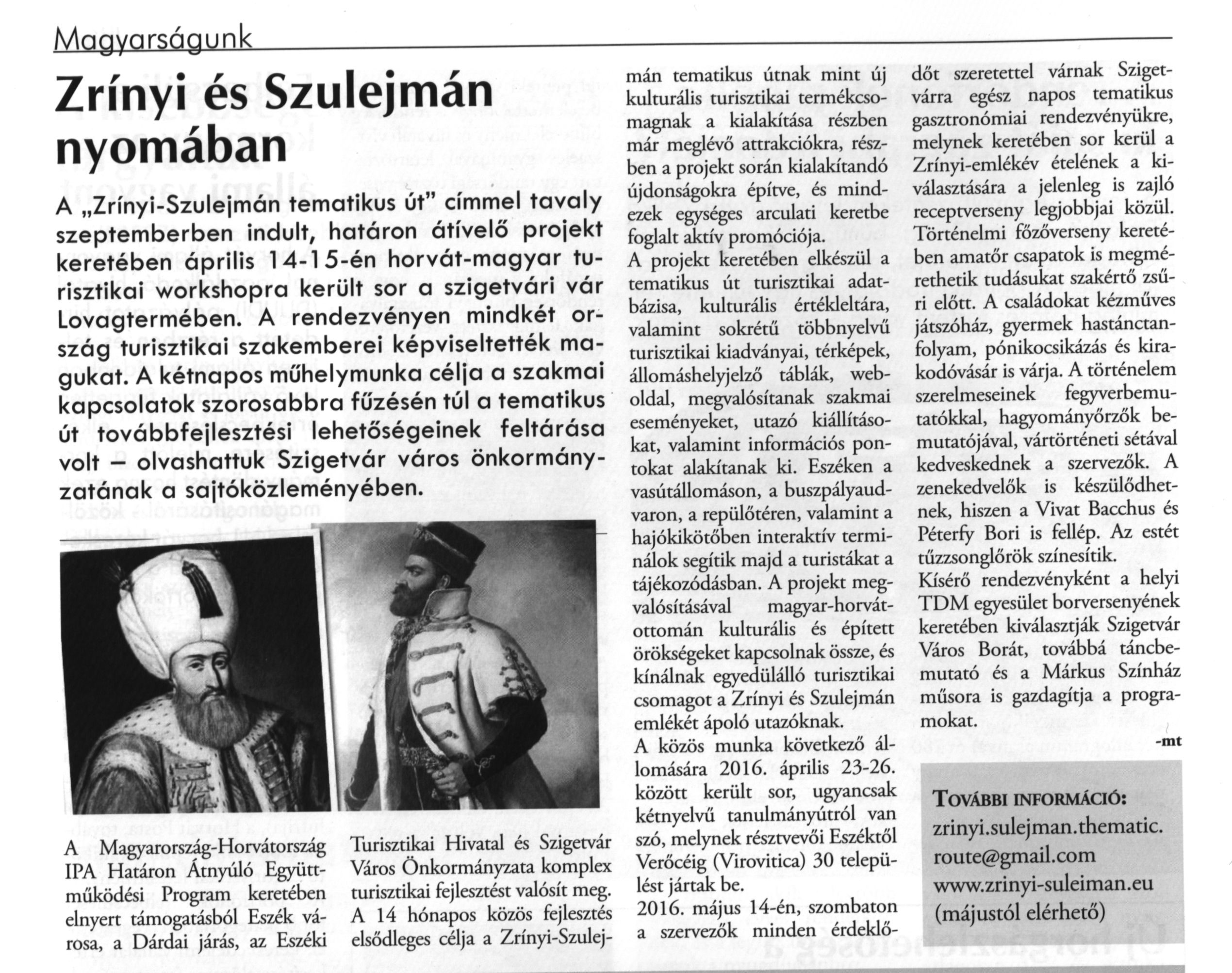 Zrínyi és Szulejmán nyomában