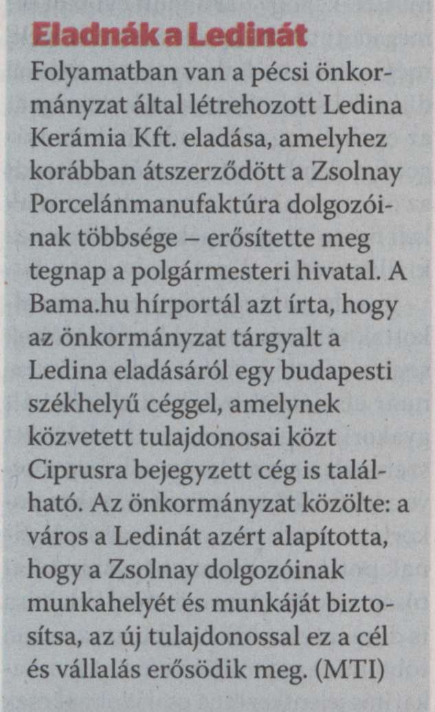 Eladnák a Ledinát