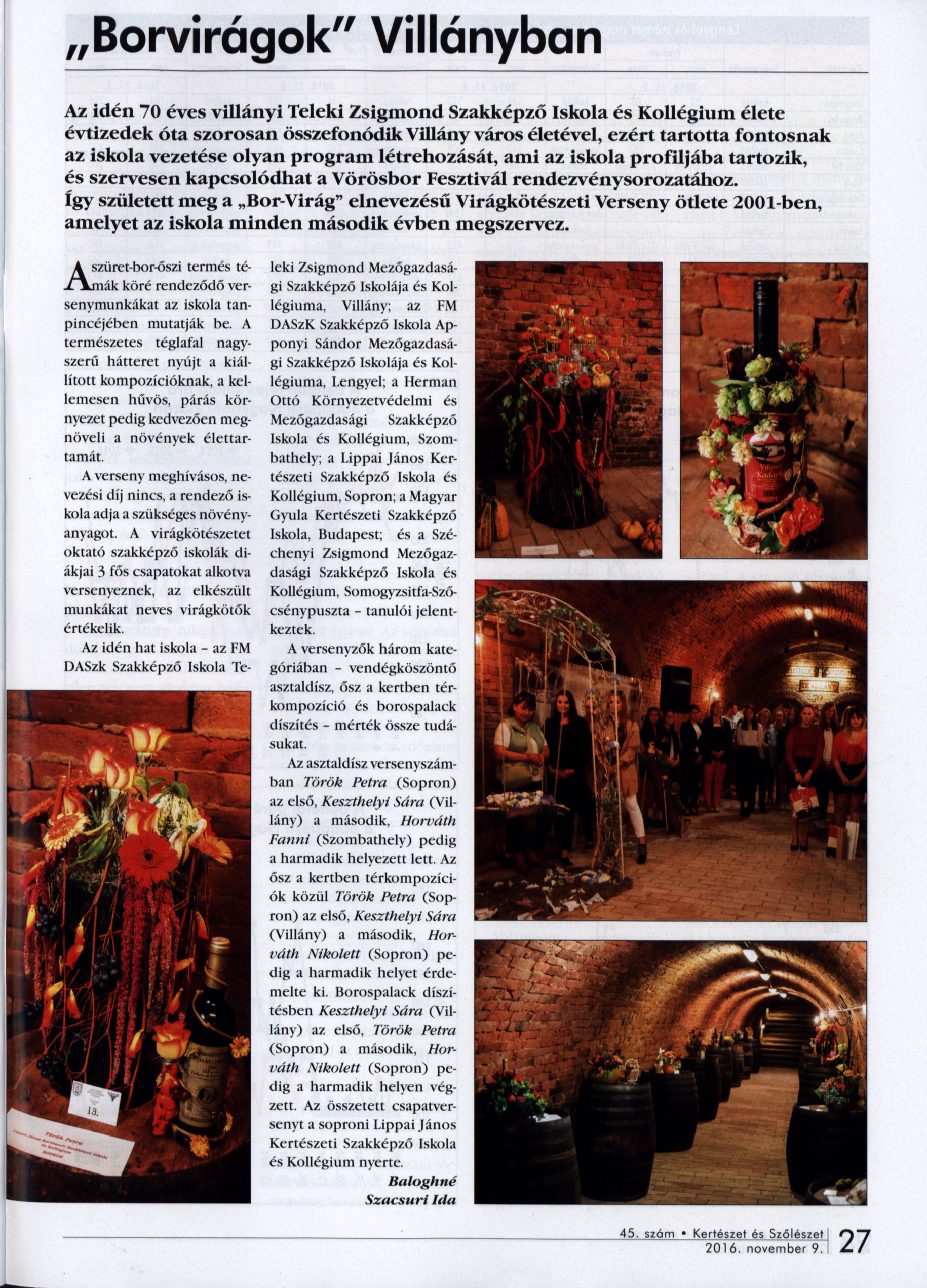"Borvirágok" Villányban