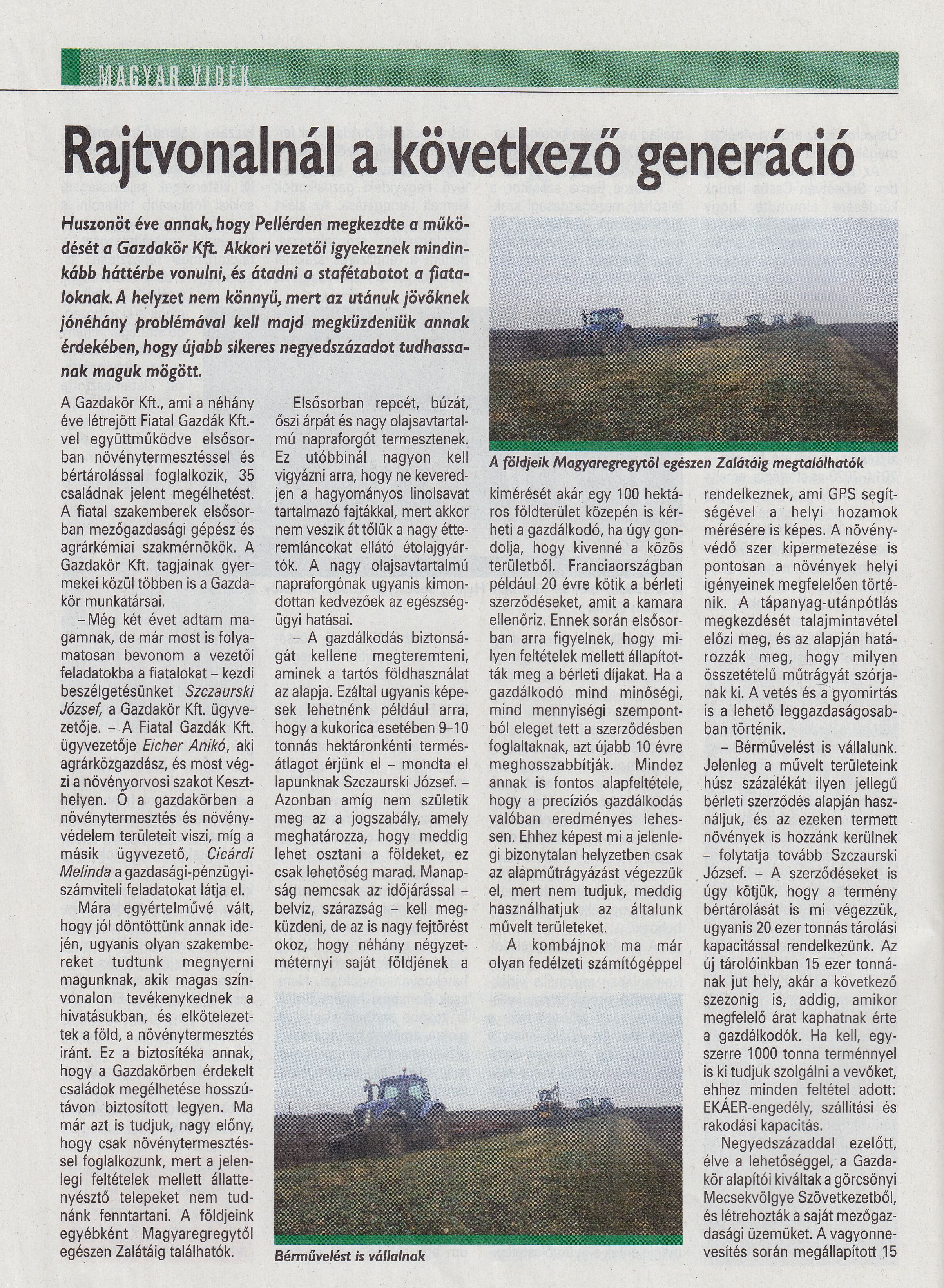 Rajtvonalnál a következő generáció