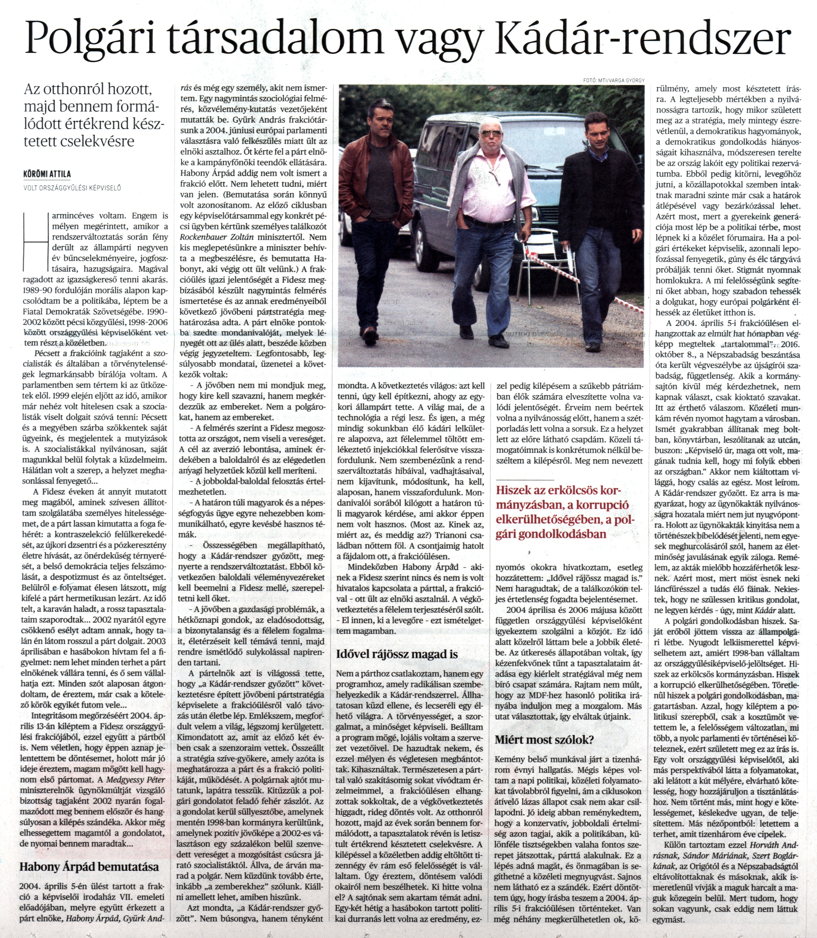 Polgári társadalom vagy Kádár-rendszer