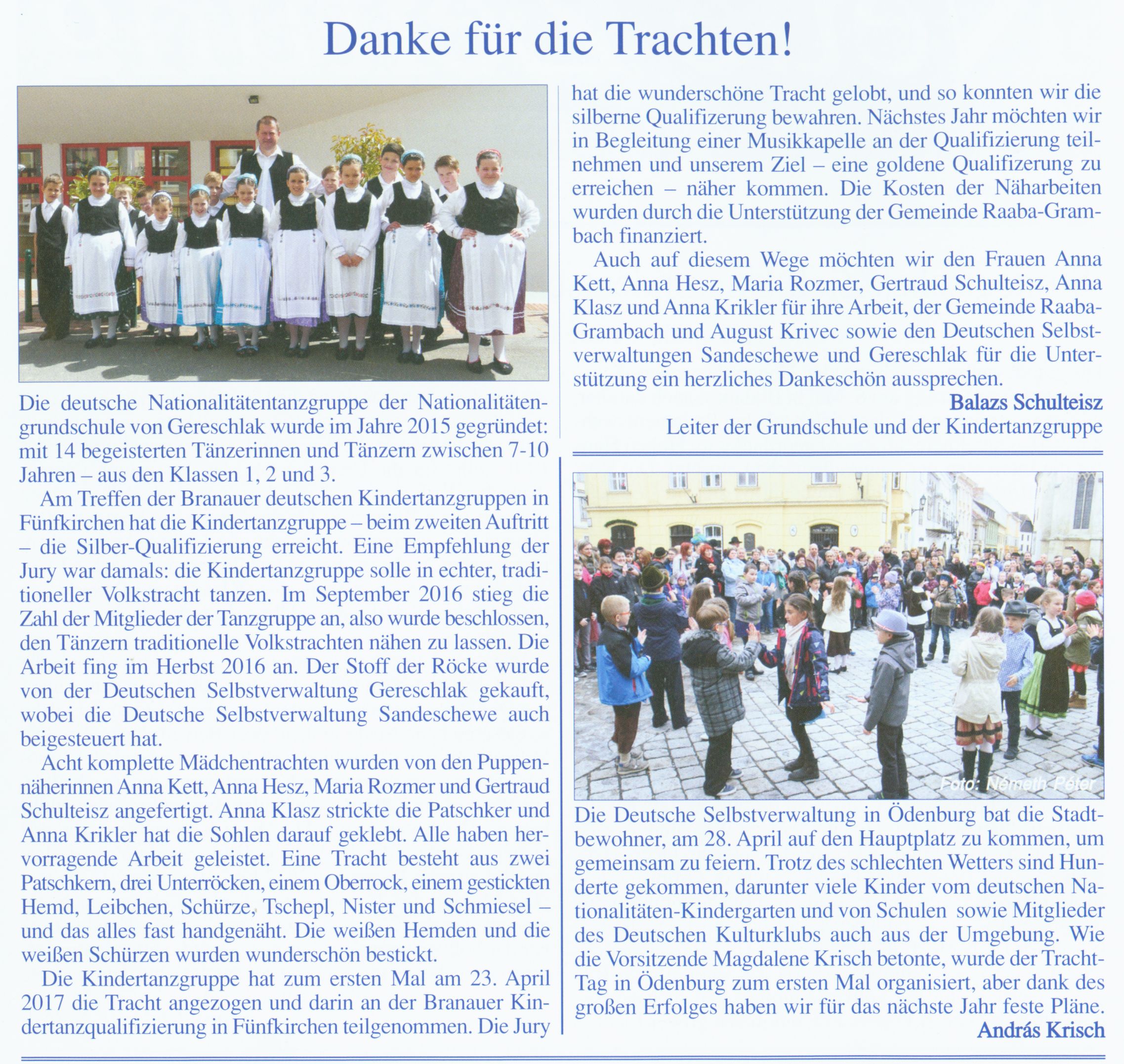 Danke für die Trachten!