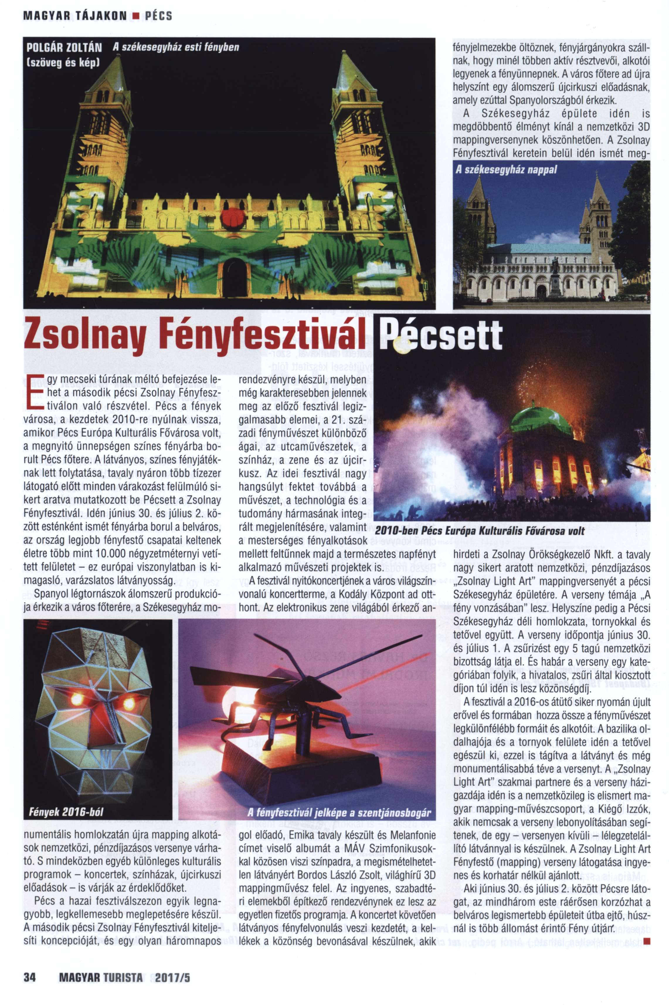 Zsolnay fényfesztivál Pécsett