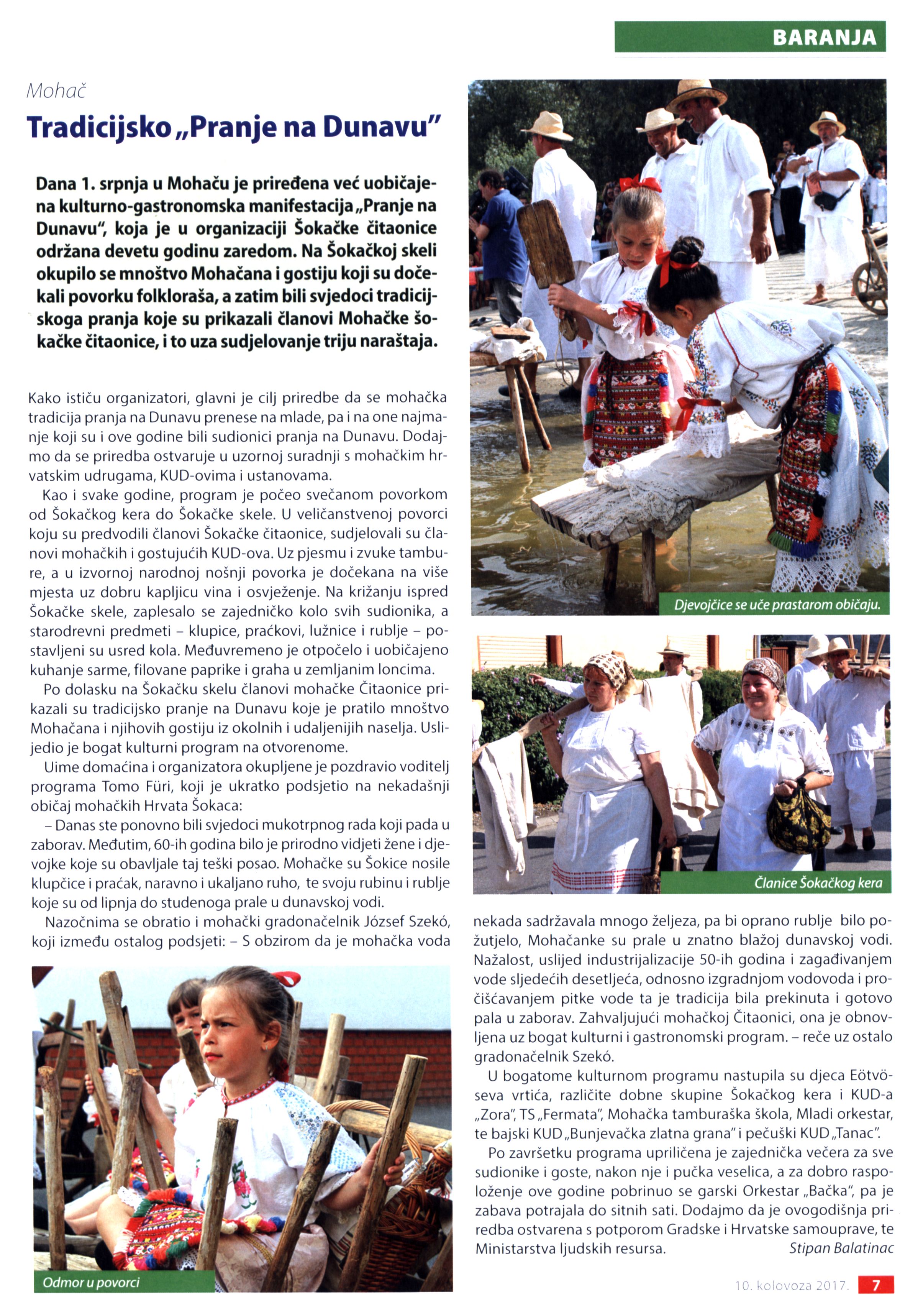 Tradicijsko "Pranje na Danavu"