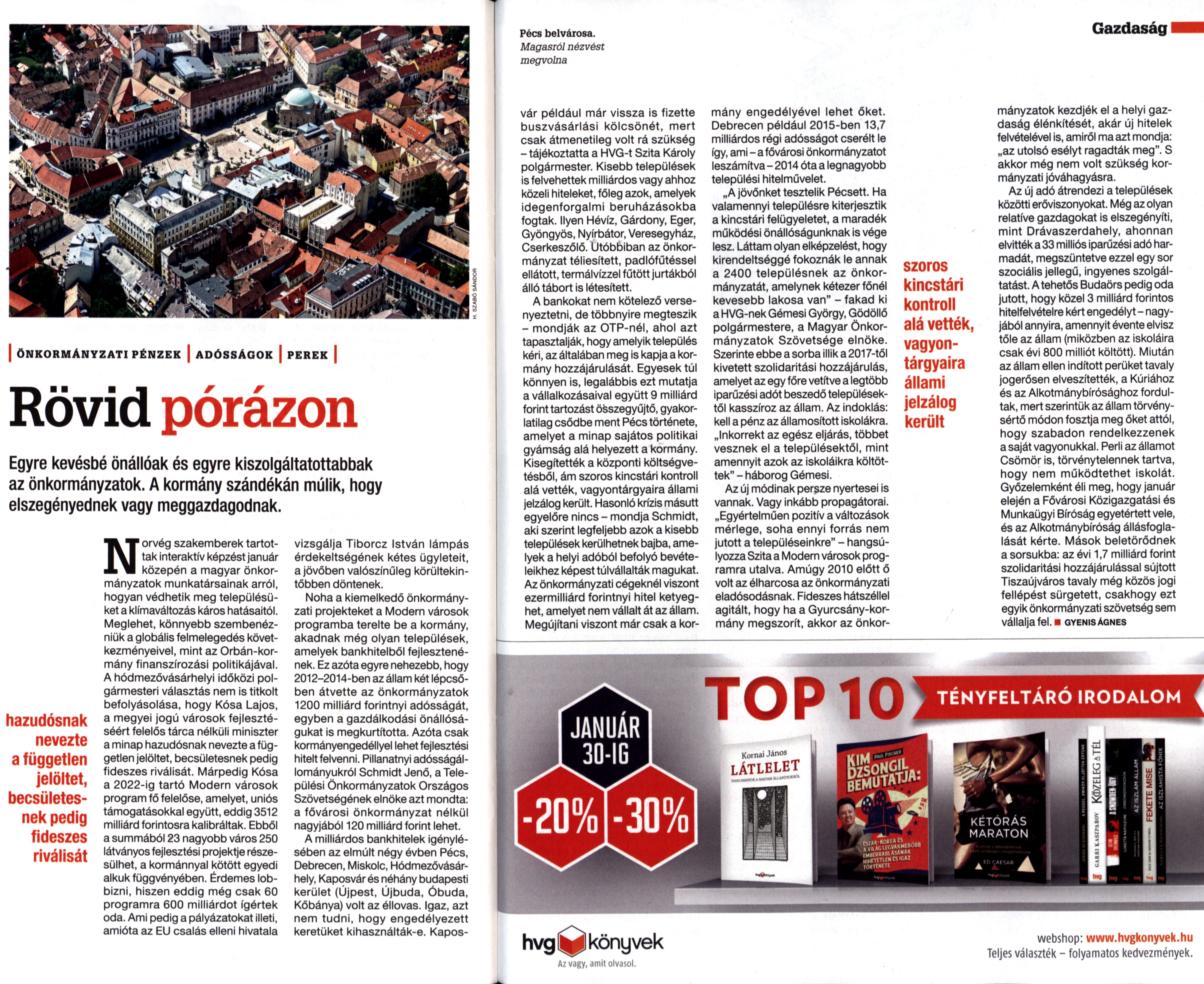 Rövid pórázon Önkormányzati pénzek, adósságok, perek
