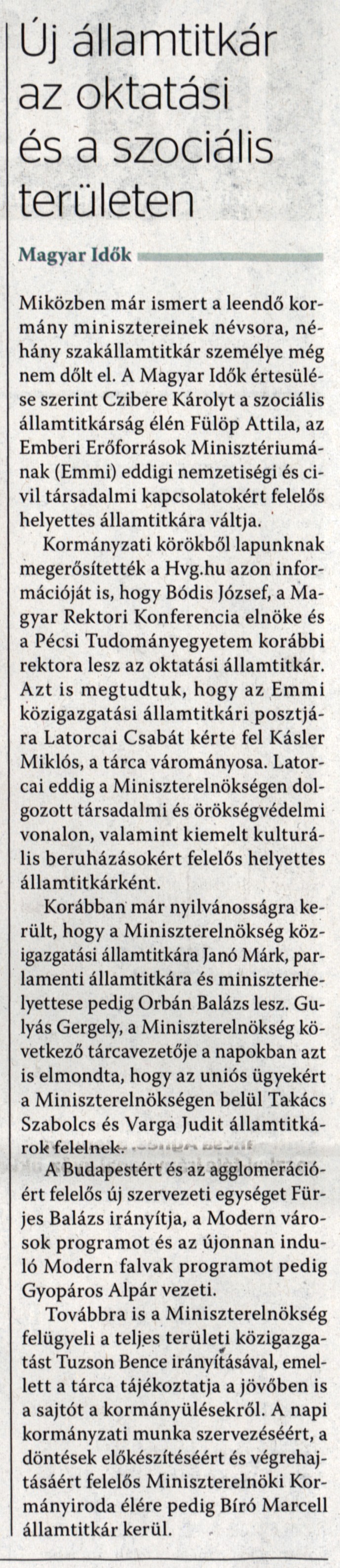 Új államtitkár az oktatási és a szociális területen
