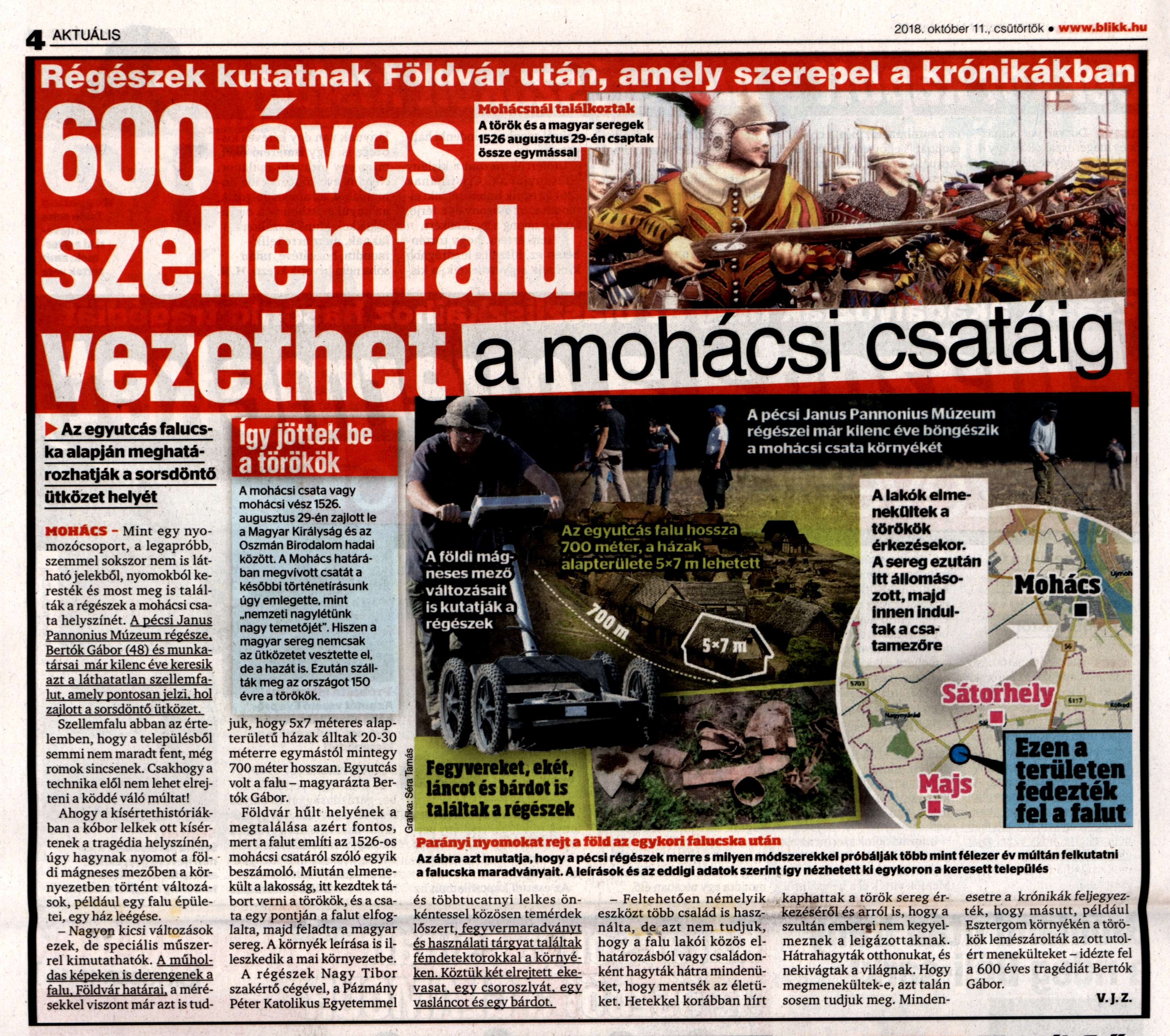 600 éves szellemfalu vezethet a mohácsi csatáig