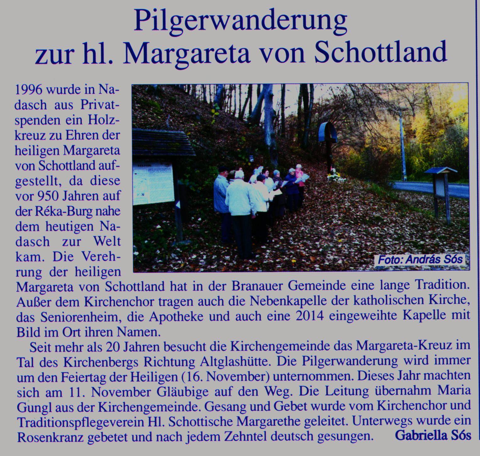 Pilgerwanderung zur hl. Margaretha von Schottland