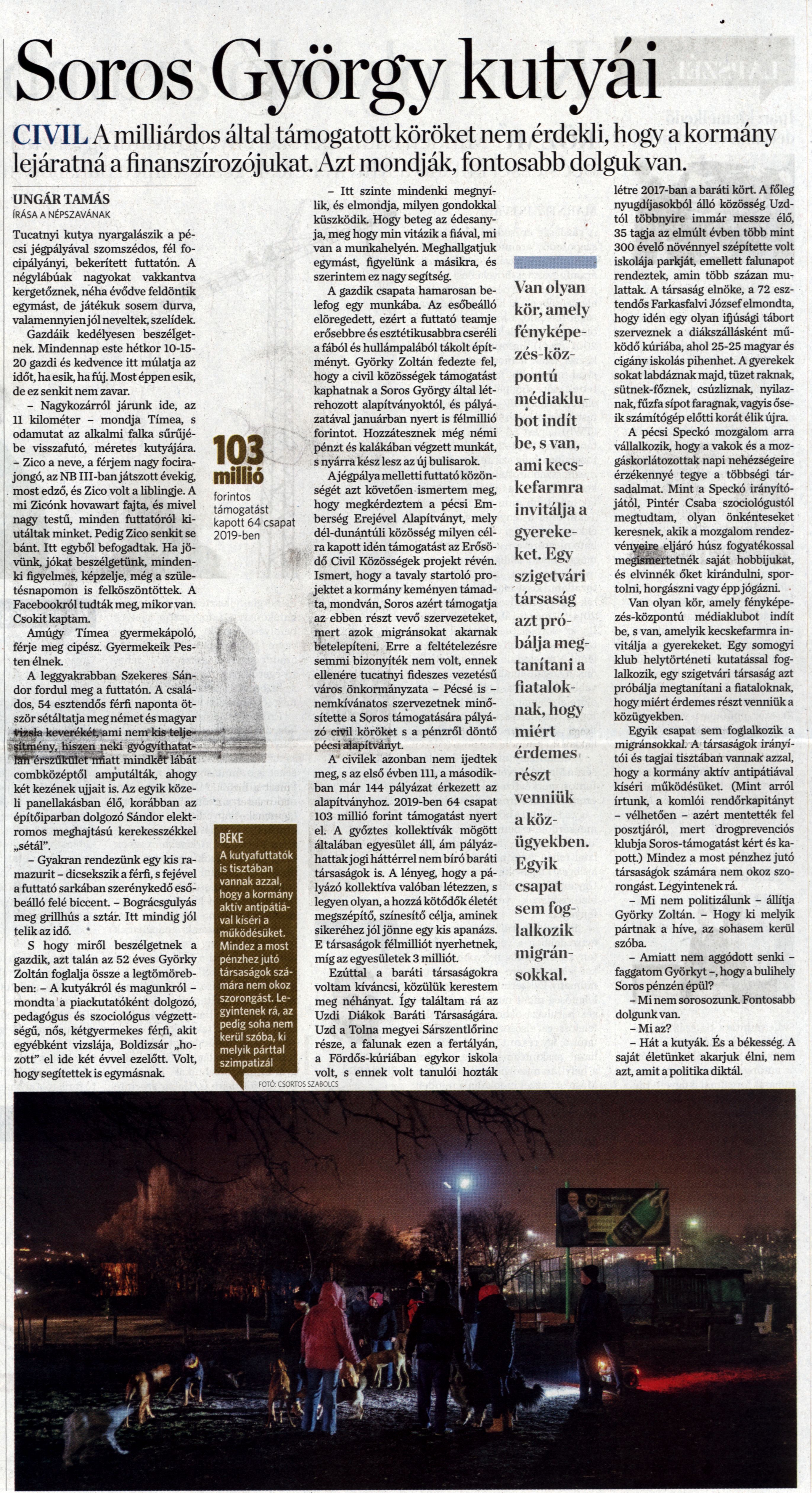 Soros György kutyái Civil