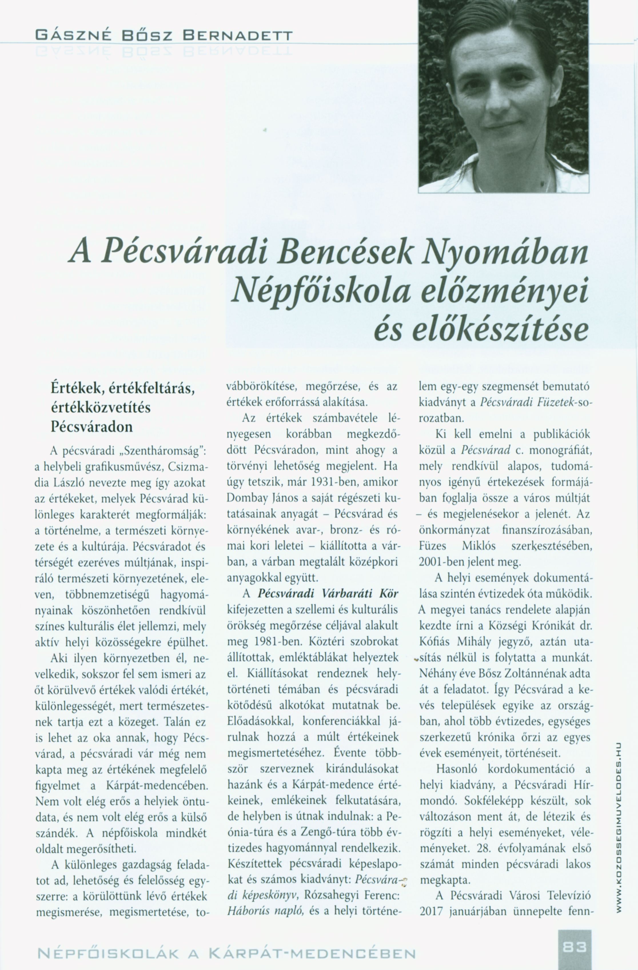 A Pécsváradi Bencések Nyomában Népfőiskola előzmányei és előkészítése