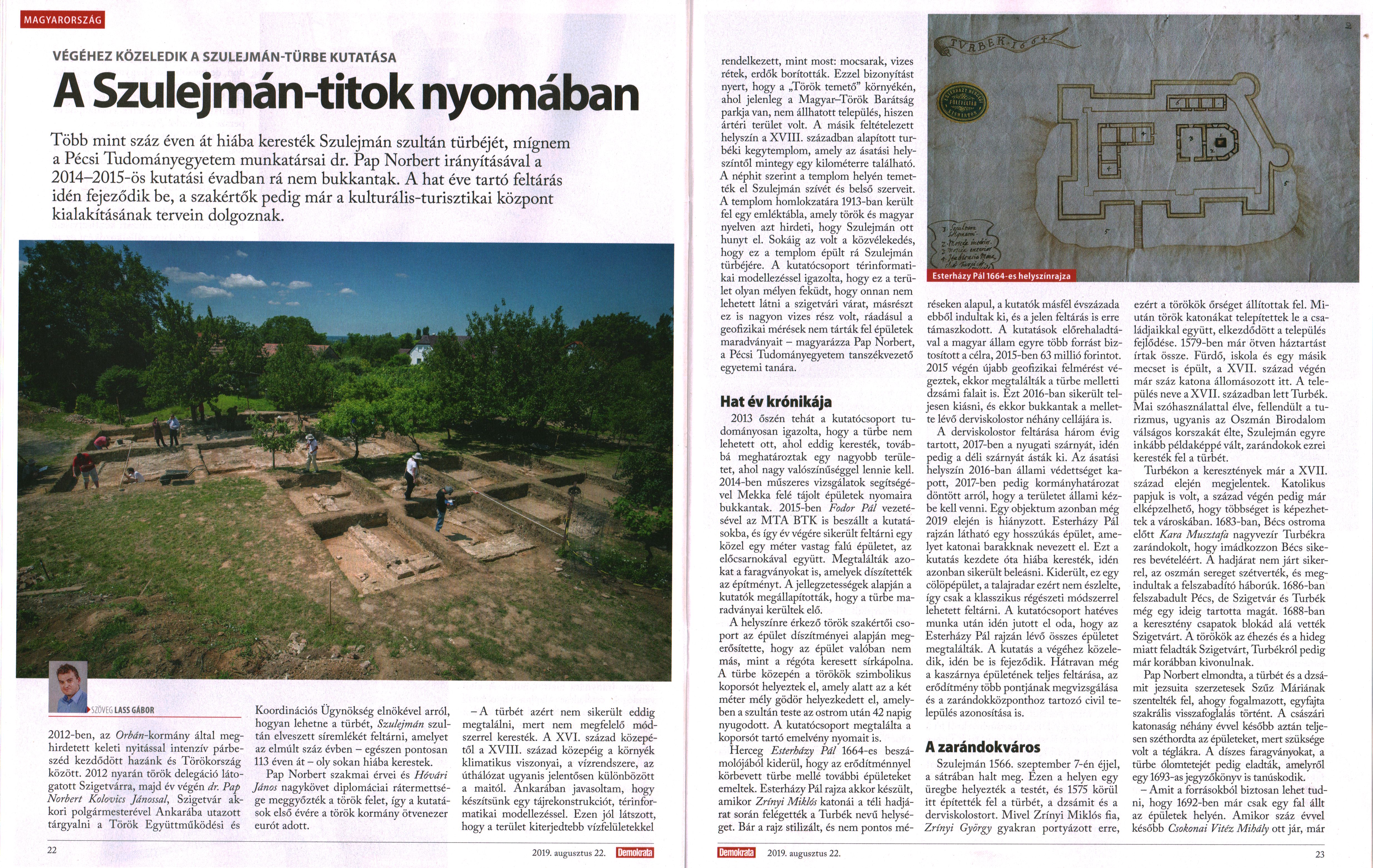 A Szulejmán-titok nyomában Végéhez közeledik a Szulejmán-türbe kutatása