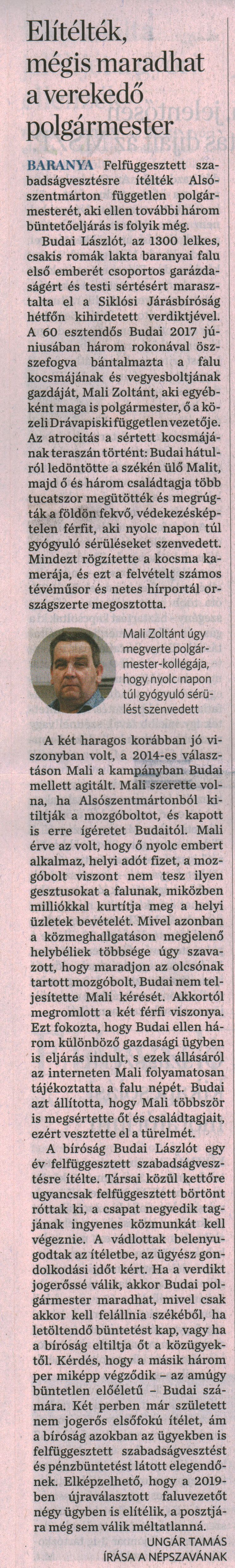 Elítélték, mégis marad a verekedő polgármester
