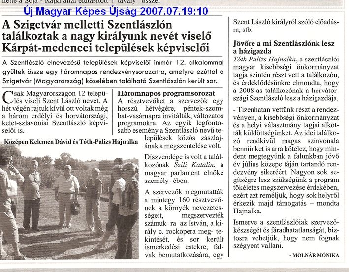A Szigetvár melleti Szentlászlón találkoztak a nagy királyunk nevét viselő Kárpát-medencei települések képviselői