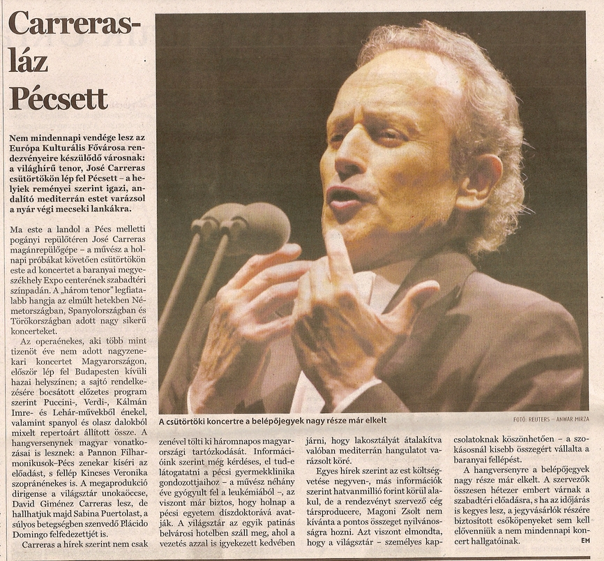 Carreras-láz Pécsett