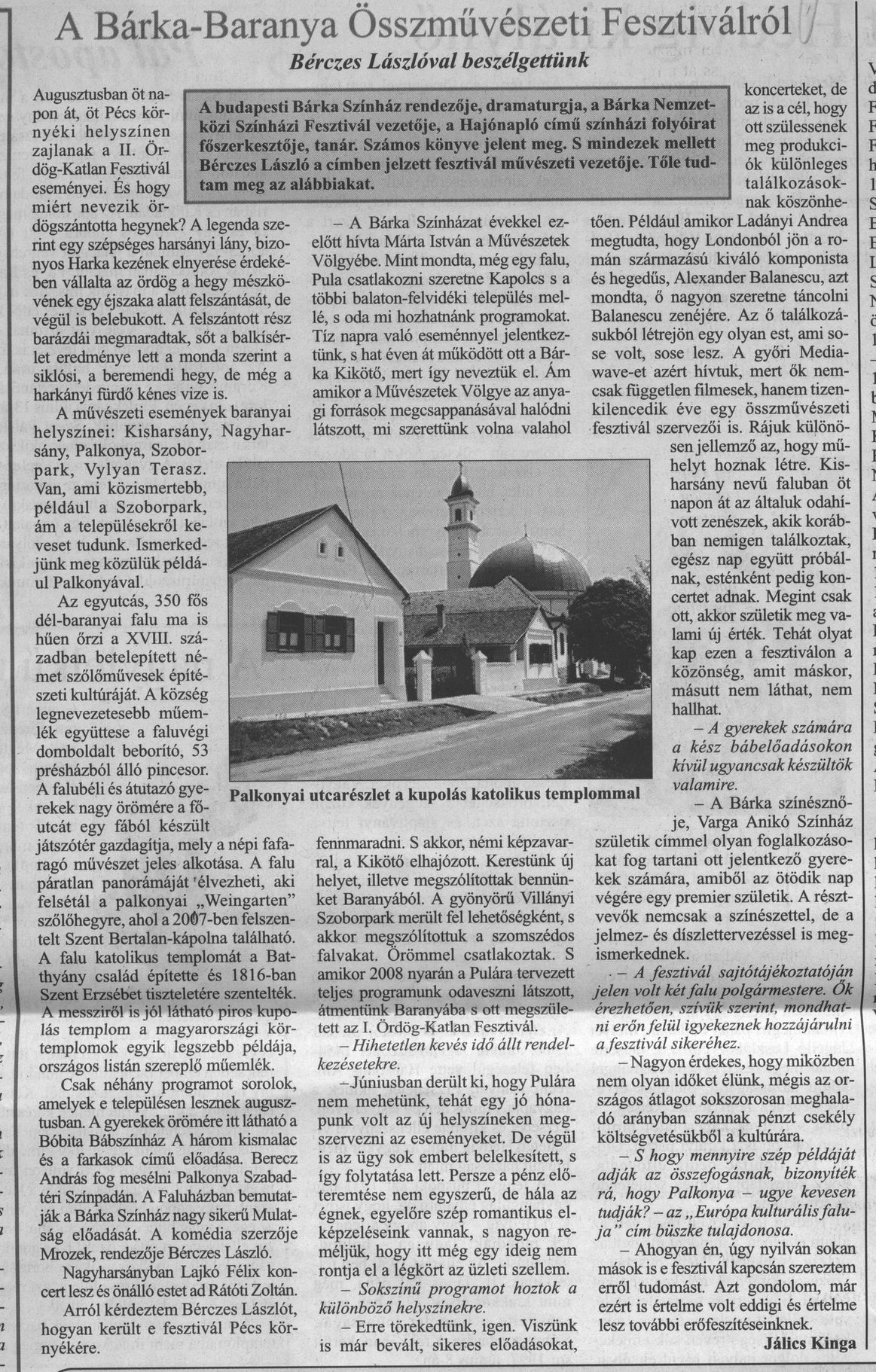 A Bárka-Baranya Összművészeti Fesztiválról