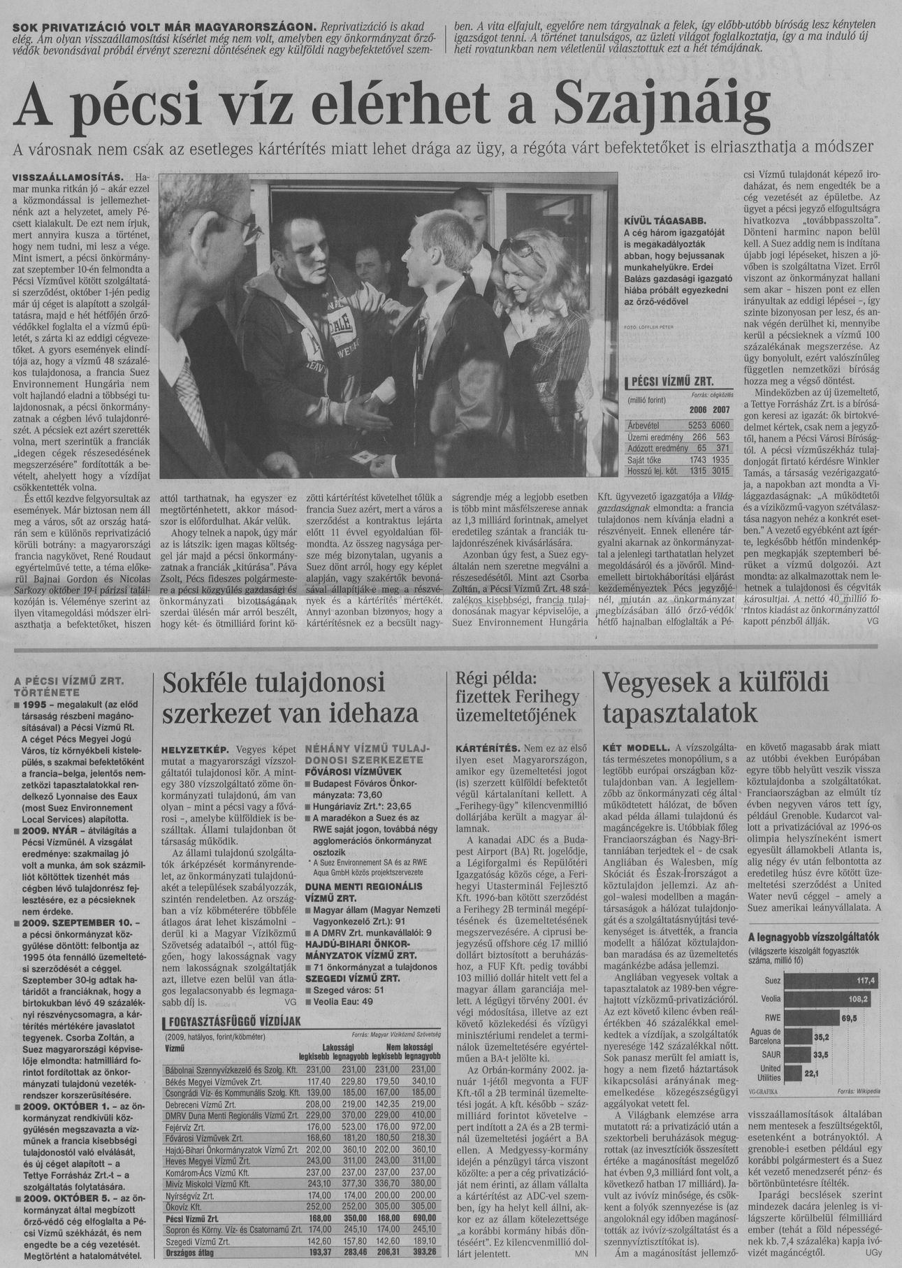 A pécsi víz elérhet a Szajnáig : a városnak nem csak az esetleges kártérítés miatt lehet drága az ügy, a régóta várt befektetőket is elriaszthatja a módszer