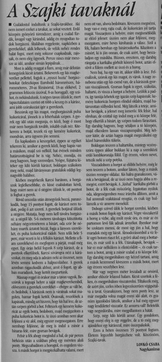 A Szajki tavaknál