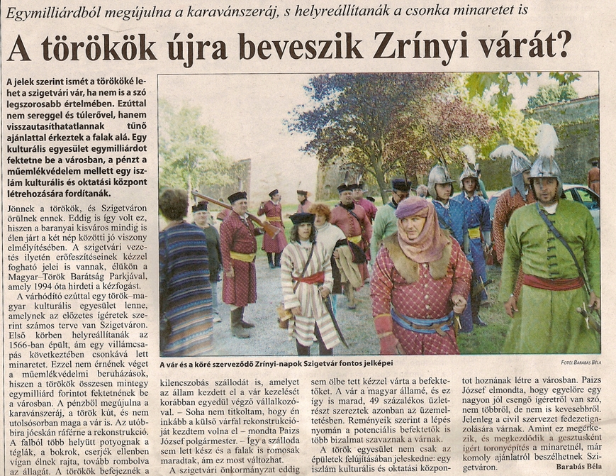 A törökök újra beveszik Zrínyi várát