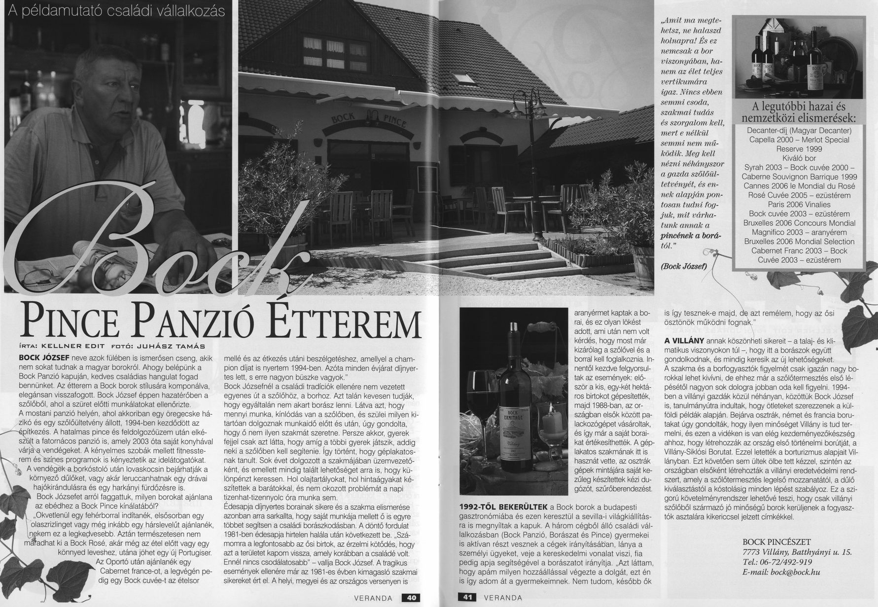 Bock pince panzió étterem