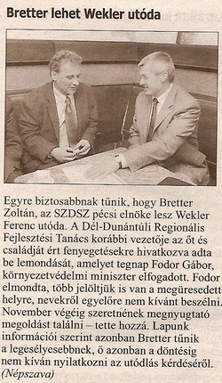 Bretter lehet Wekler utóda