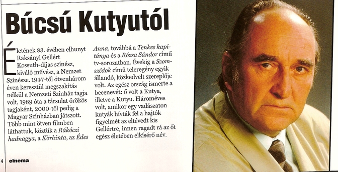 Búcsu Kutyutól