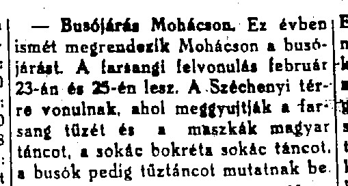 Busójárás Mohácson