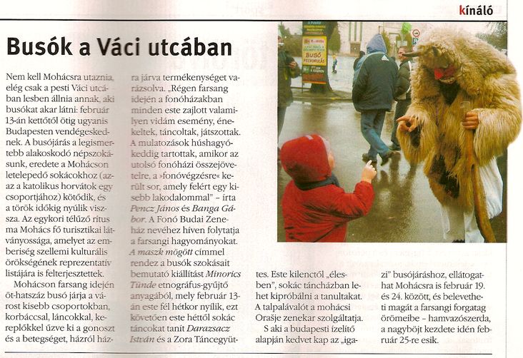Busók a Váci utcában