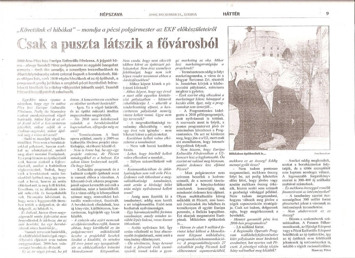 Csak a puszta látszik a fővárosból