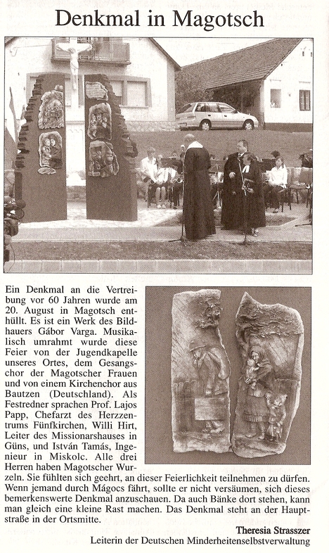 Denkmal in Magotsch