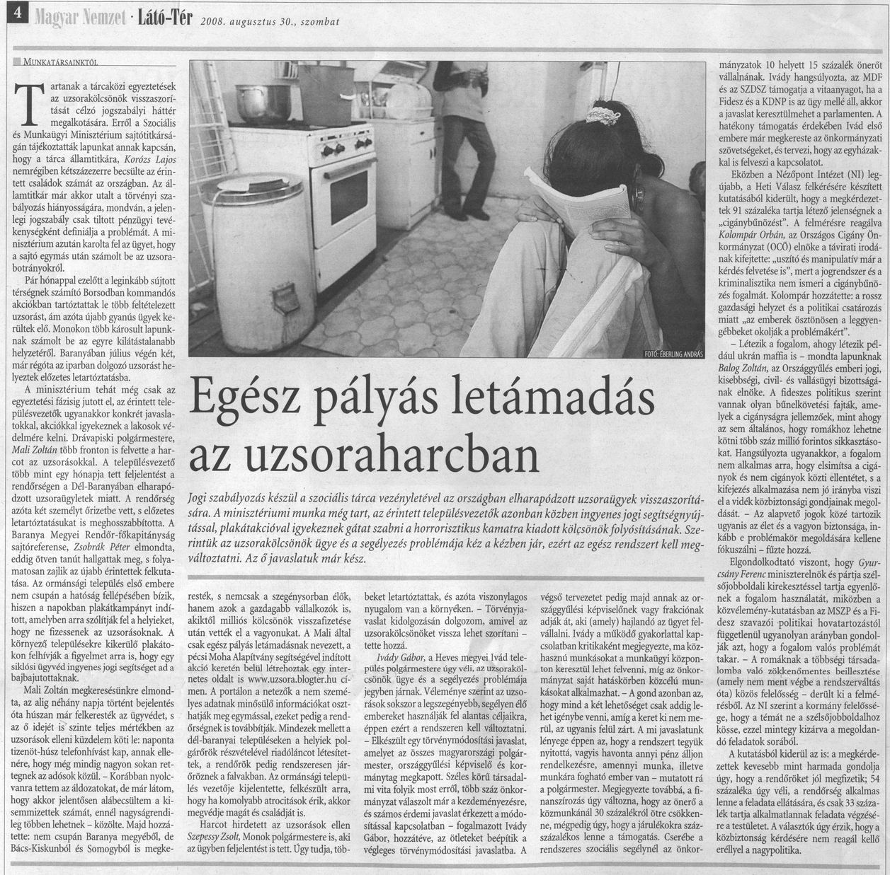 Egész pályás letámadás az uzsoraharcban