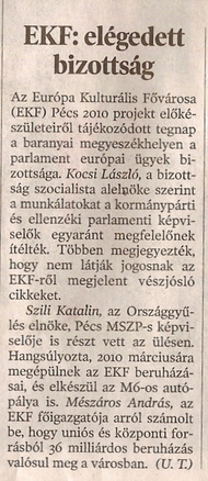 EKF: elégedett a bizottság