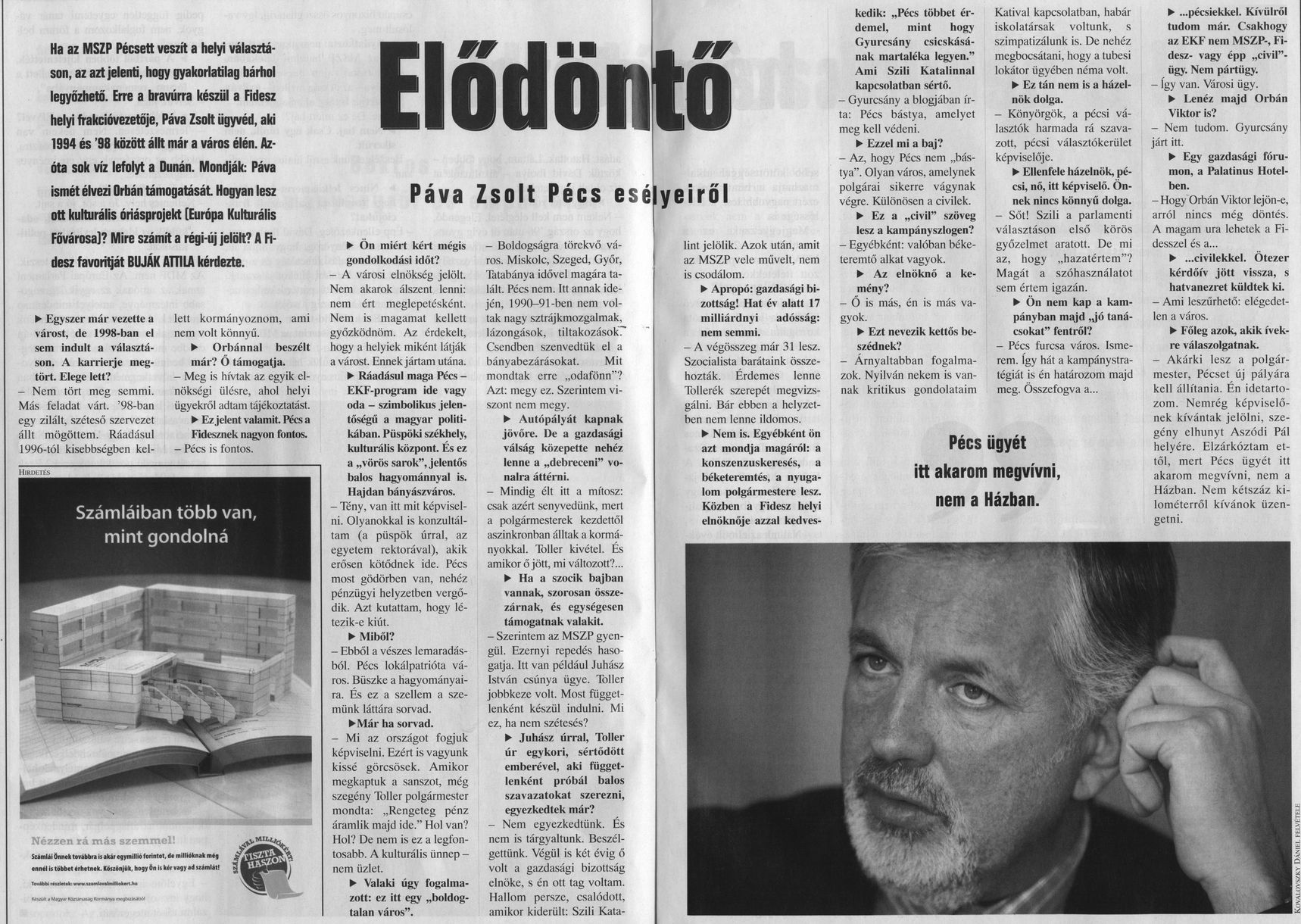 Elődöntő : Páva Zsolt Pécs esélyeiről