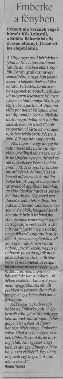 Emberke a fényben