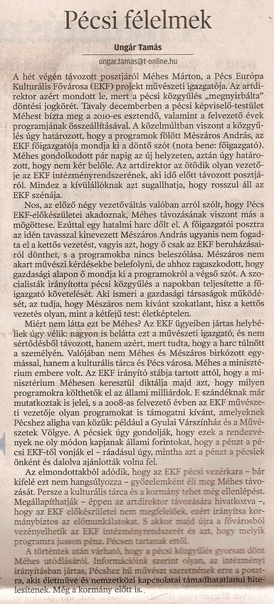 Pécsi félelmek
