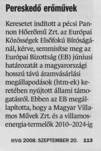 Pereskedő erőművek