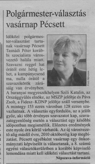 Polgármester-választás vasárnap Pécsett