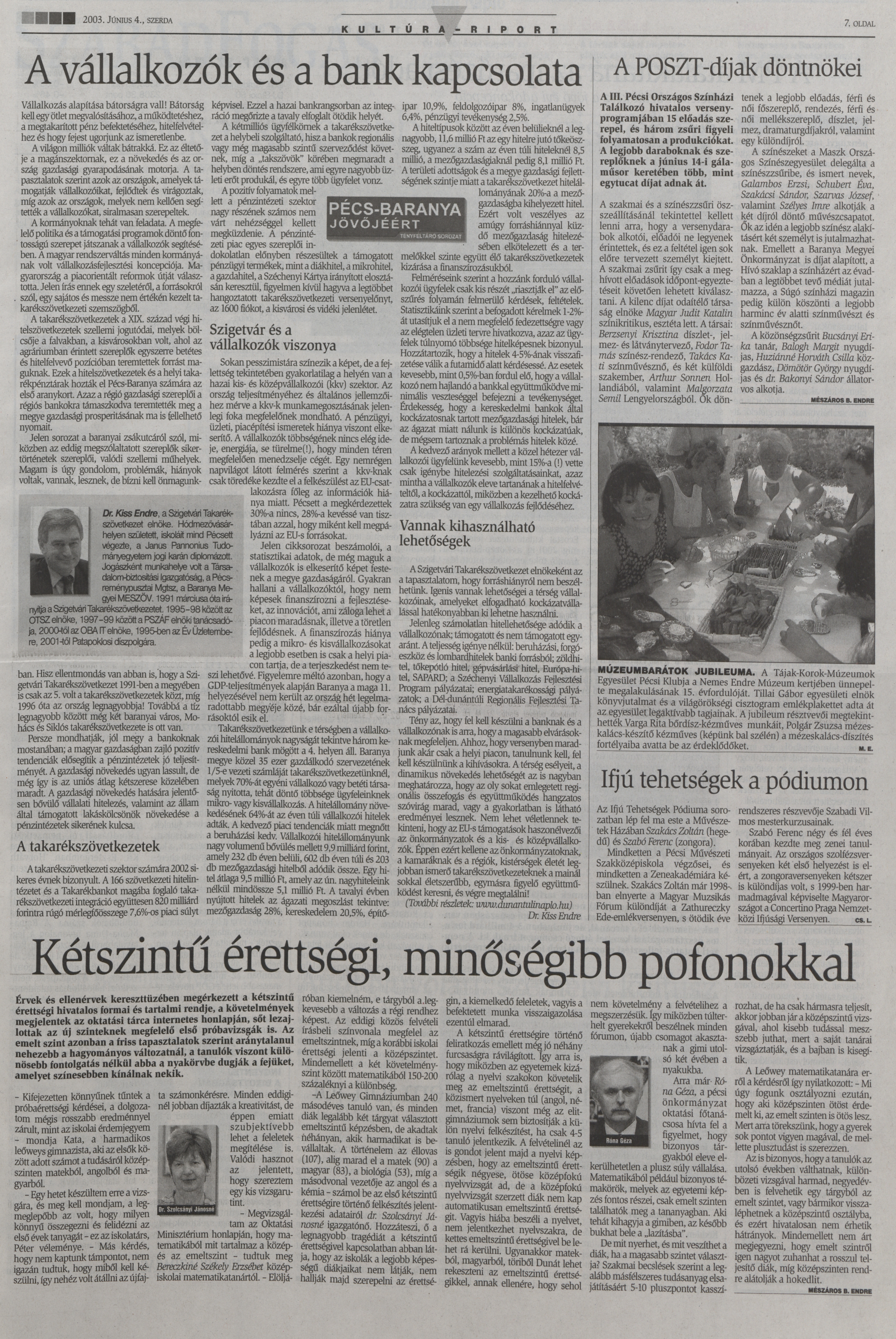 A POSZT-díjak döntnökei