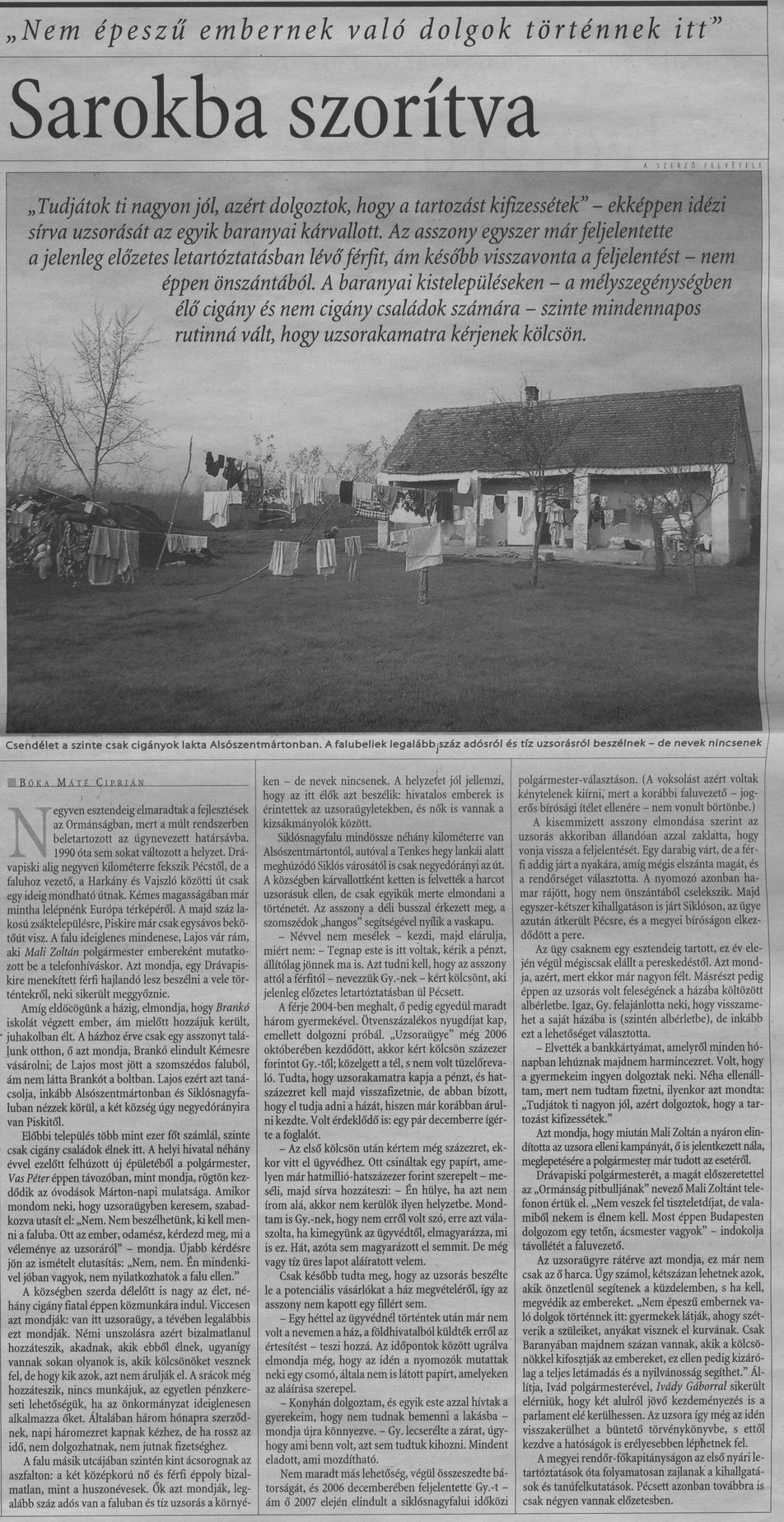 Sarokba szorítva
