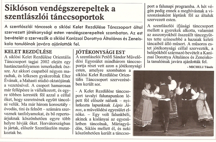 Siklóson vendégszerepeltek a szentlászlói tánccsoportok