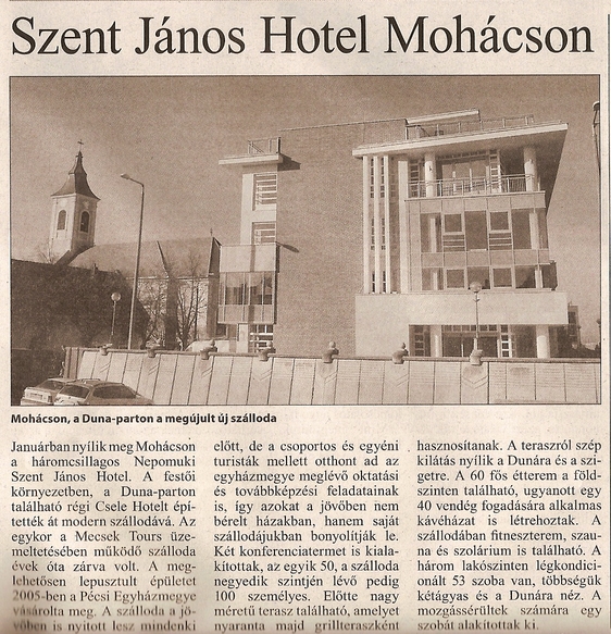 Szent János Hotel Mohácson