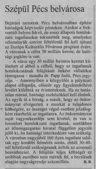 Szépül Pécs belvárosa