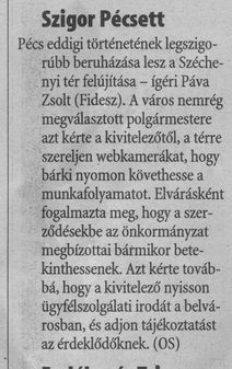 Szigor Pécsett