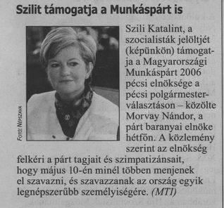 Szilit támogatja a Munkáspárt is